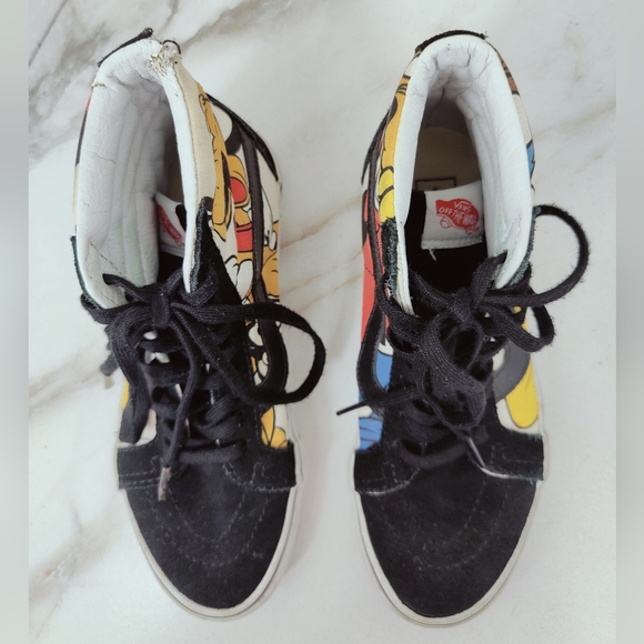Vans X Disney Unisex Mickey & Friends Sk8-Hi Reissue Sneakers, Sz 5.5(M) 7(W) - Picture 6 of 11
